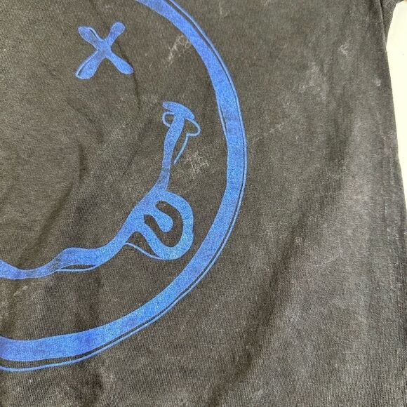 NWT Unisex Black Short Sleeve Acid Grunge Wash Graphic Tee NIRVANA - Size Small - Picture 6 of 9